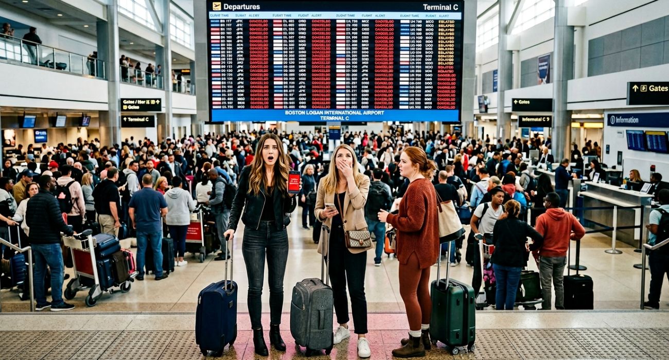 Massive Flight Chaos at Boston Logan: 253 Delays and 8 Cancellations Trigger Northeast Aviation Crisis, Disrupting Major Routes to London, New York, Chicago, and Toronto