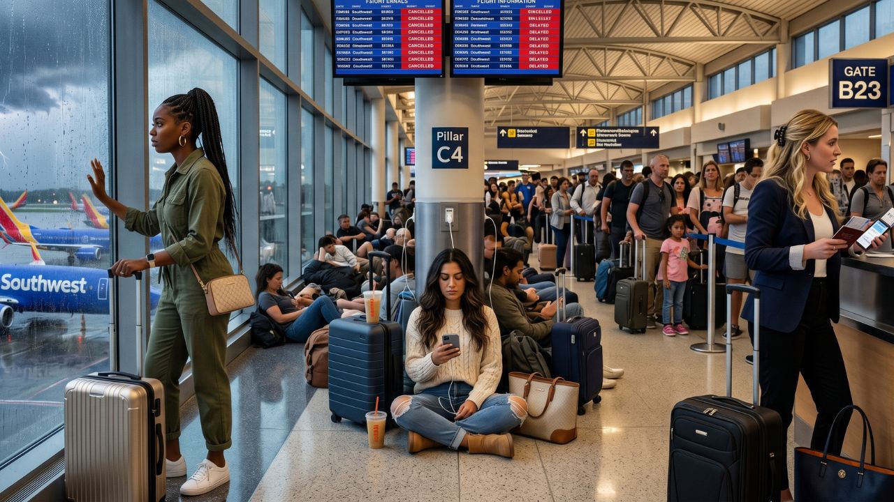 Baltimore/Washington Flight Cancellations Trigger Massive US Travel Chaos as Severe Storms Ground 50 Flights Across Southwest, American, and United Networks: Latest Airline News