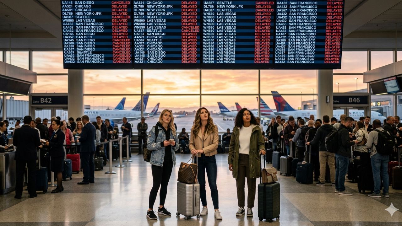 California Air Travel Stalled by 548 Flight Delays and 11 Cancellations Across Los Angeles, San Francisco, and San Diego: SkyWest, Delta, and United Manage Massive Gateholds