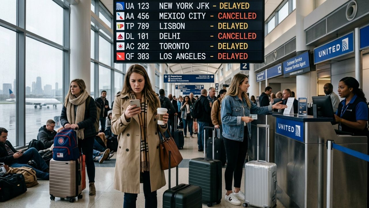 United, American, Delta, and Alaska Ground Flights Triggering Widespread Chicago O'Hare Flight Disruptions and Cancellations Across Key Domestic and International Routes: New Aviation Updates
