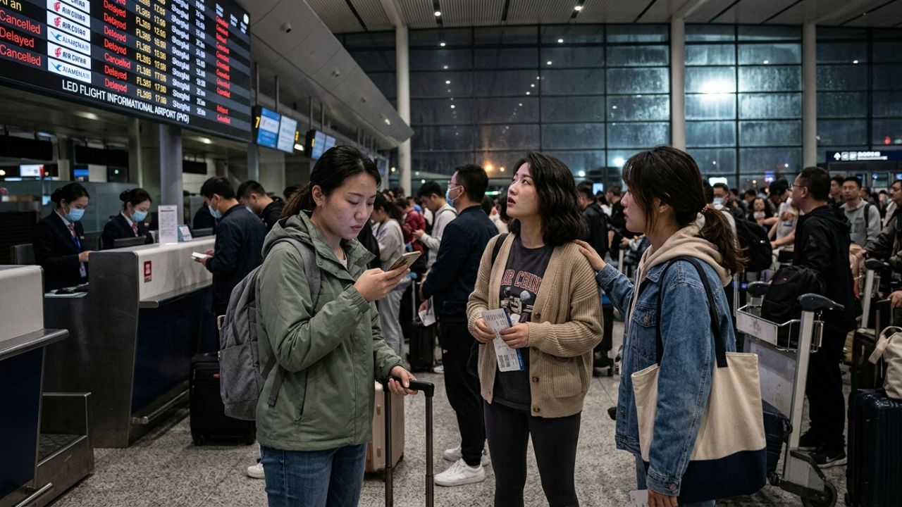 Massive Travel Chaos Hits China as Severe Weather Forces 60 Flight Cancellations Across Beijing, Shanghai, and Chengdu Hubs