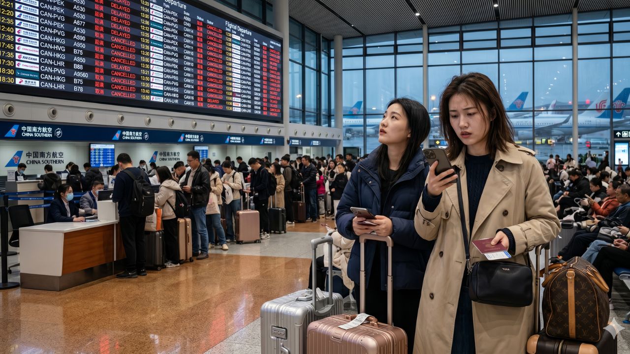 China Travel Chaos: Thousands Stranded as Severe Weather and Airspace Restrictions Trigger 166 Flight Cancellations and 2,183 Massive Airport Delays