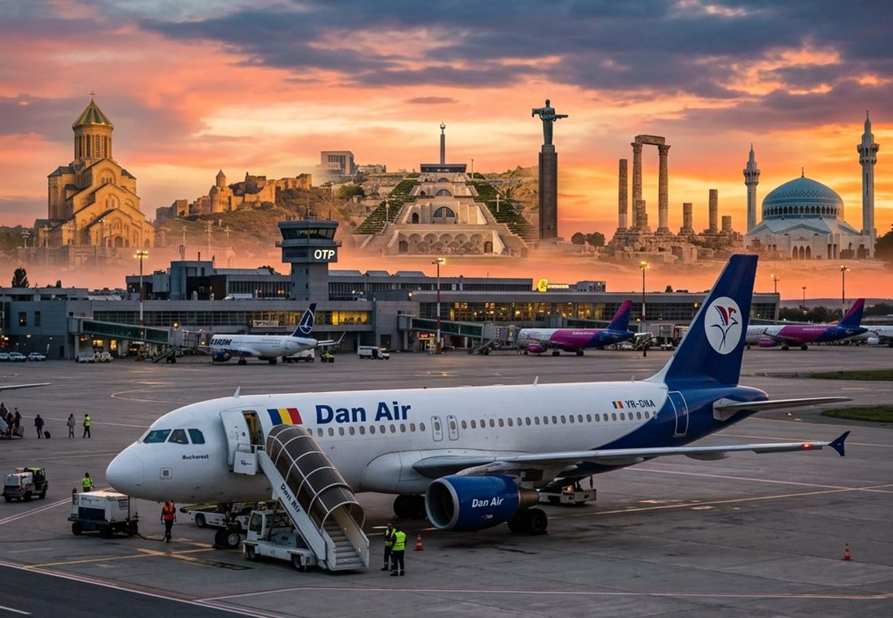 Dan Air Accelerates Eastern European Expansion with Triple Route Launch from Bucharest: New Nonstop Flights to Amman, Yerevan, and Tbilisi