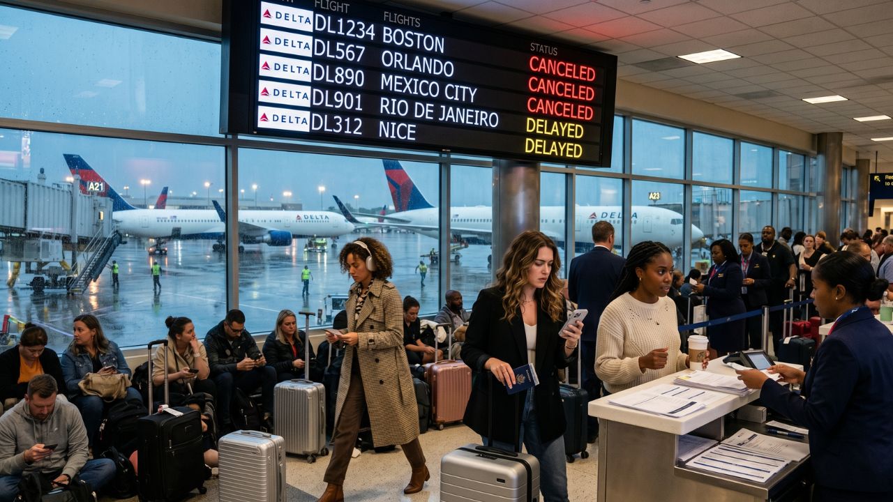 Delta Air Lines Faces 13 Flight Cancellations and 287 Delays Triggering Widespread Flight Cancellations and Travel Chaos Across Atlanta, Boston, Orlando, and Mexico City: New Airline News and Aviation Updates
