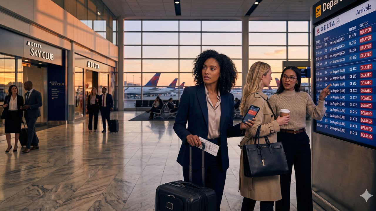 Delta Air Lines Faces Devastating JFK-LAX Delays, Threatening $8 Billion Amex Revenue and Triggering Premium Travel Chaos: Latest Airline News