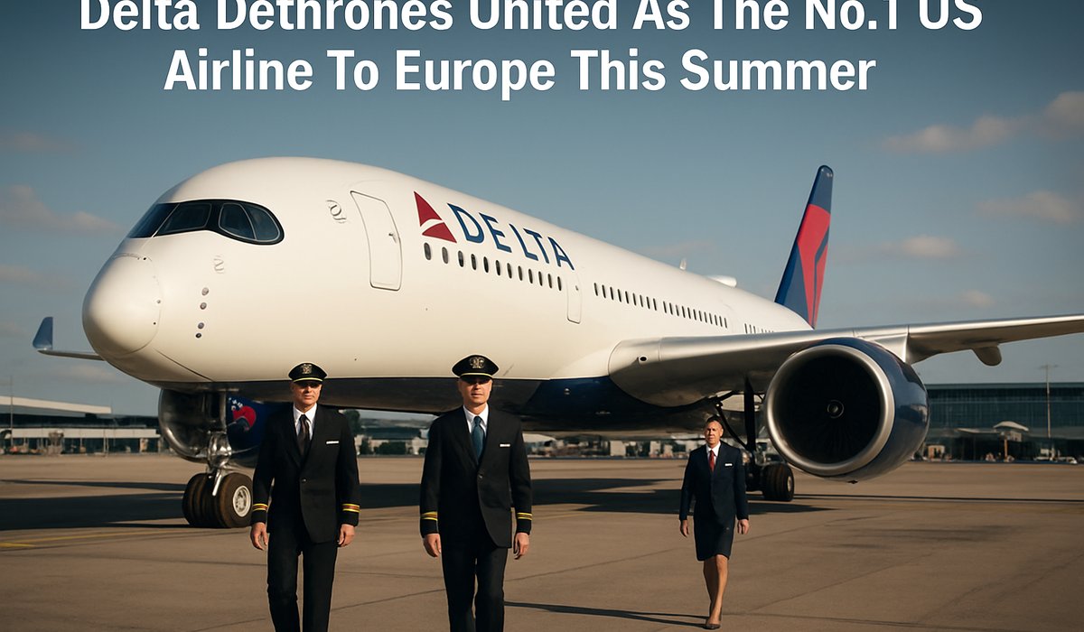 Delta Air Lines Reclaims Top Spot on Transatlantic Route, Surpassing United's Dominance This Summer