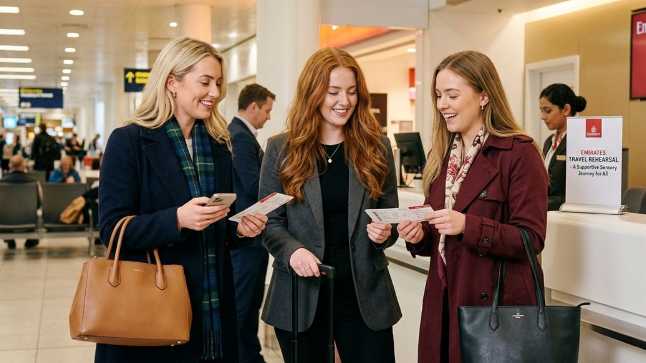 Emirates launching its Travel Rehearsal program at Glasgow Airport for 2026 journeys