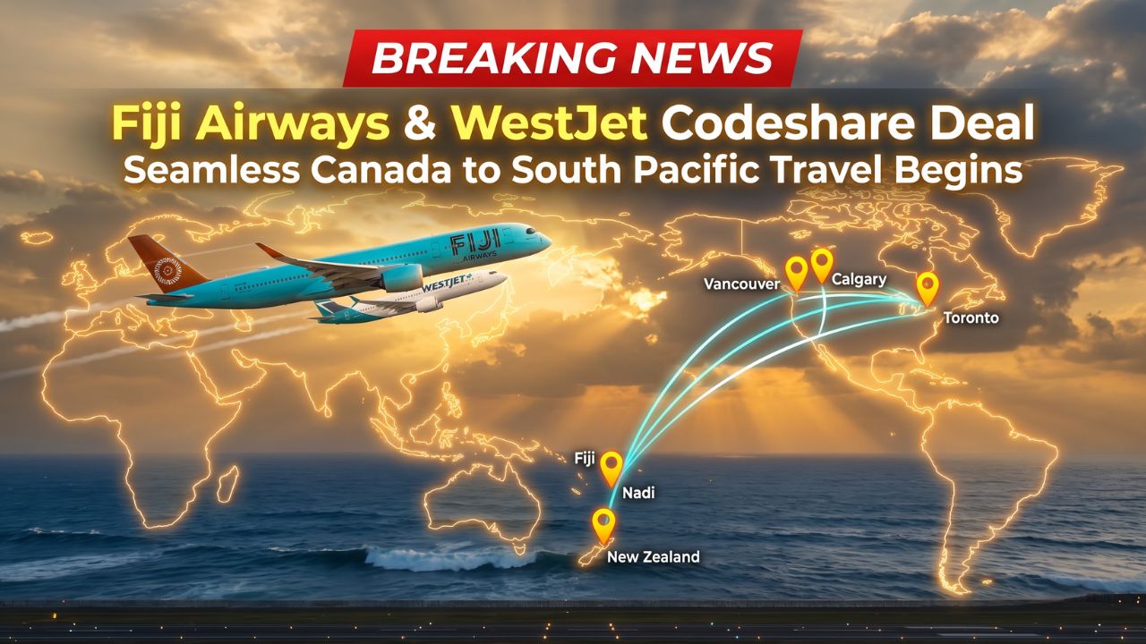 Fiji Airways and WestJet Launch Codeshare to South Pacific