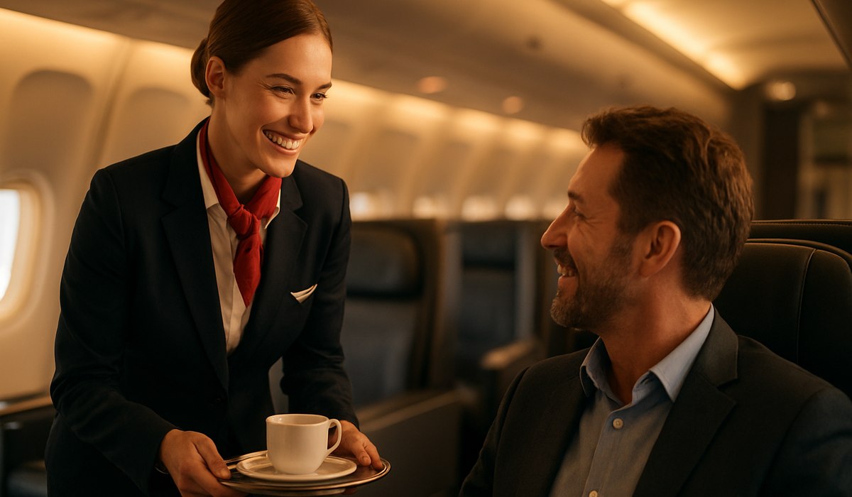 Flight Attendant Awkward Upgrade Request Handled With Grace in 2026