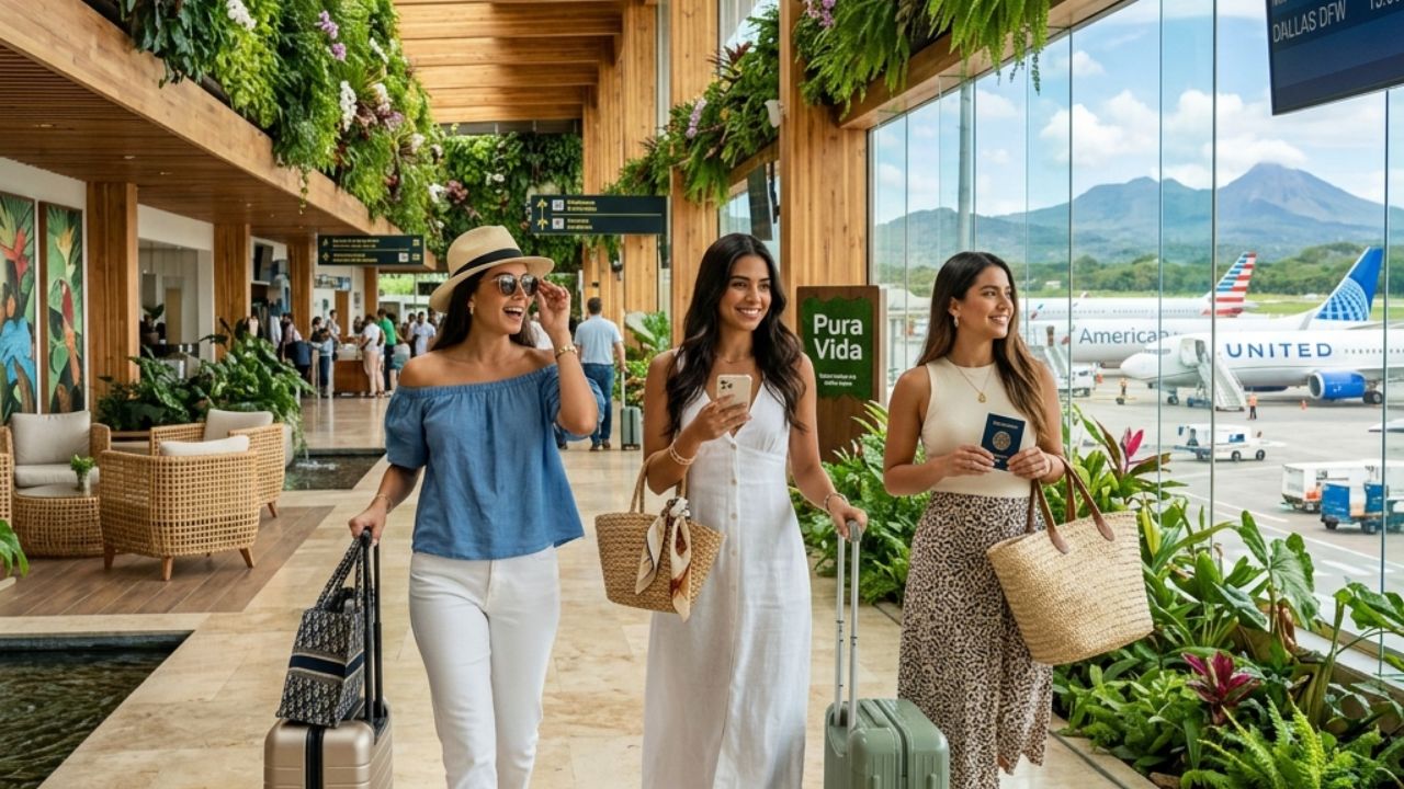 A highly sophisticated digital rendering of the massive new VIP lounge and private aviation terminal planned for the $6 million modernization of Guanacaste Airport in Costa Rica