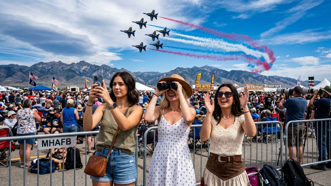 Midair Jet Collision at Mountain Home Air Force Base Forces Immediate Base Lockdown During Gunfighter Skies Air Show near Boise: New Aviation Updates