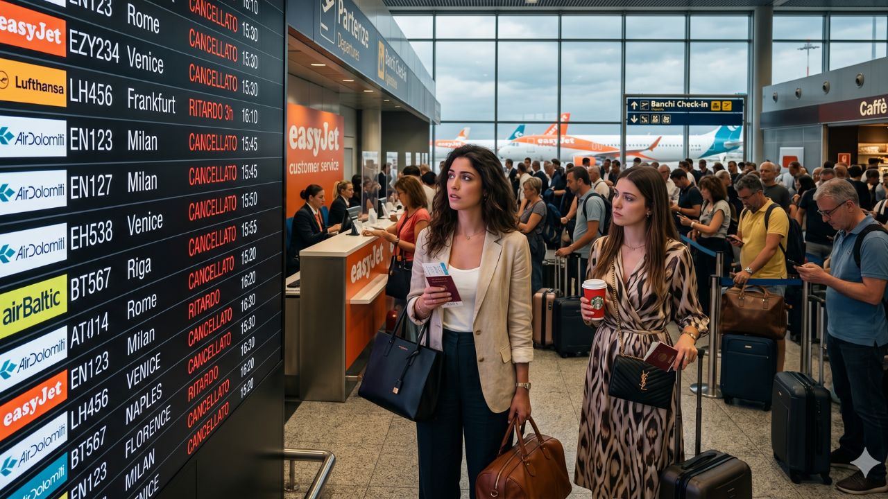 Italy Travel Chaos: Thousands Abandoned as Lufthansa, easyJet, and Air Baltic Trigger 50 Cancellations and 770 Flight Delays Across Rome, Milan, and Venice