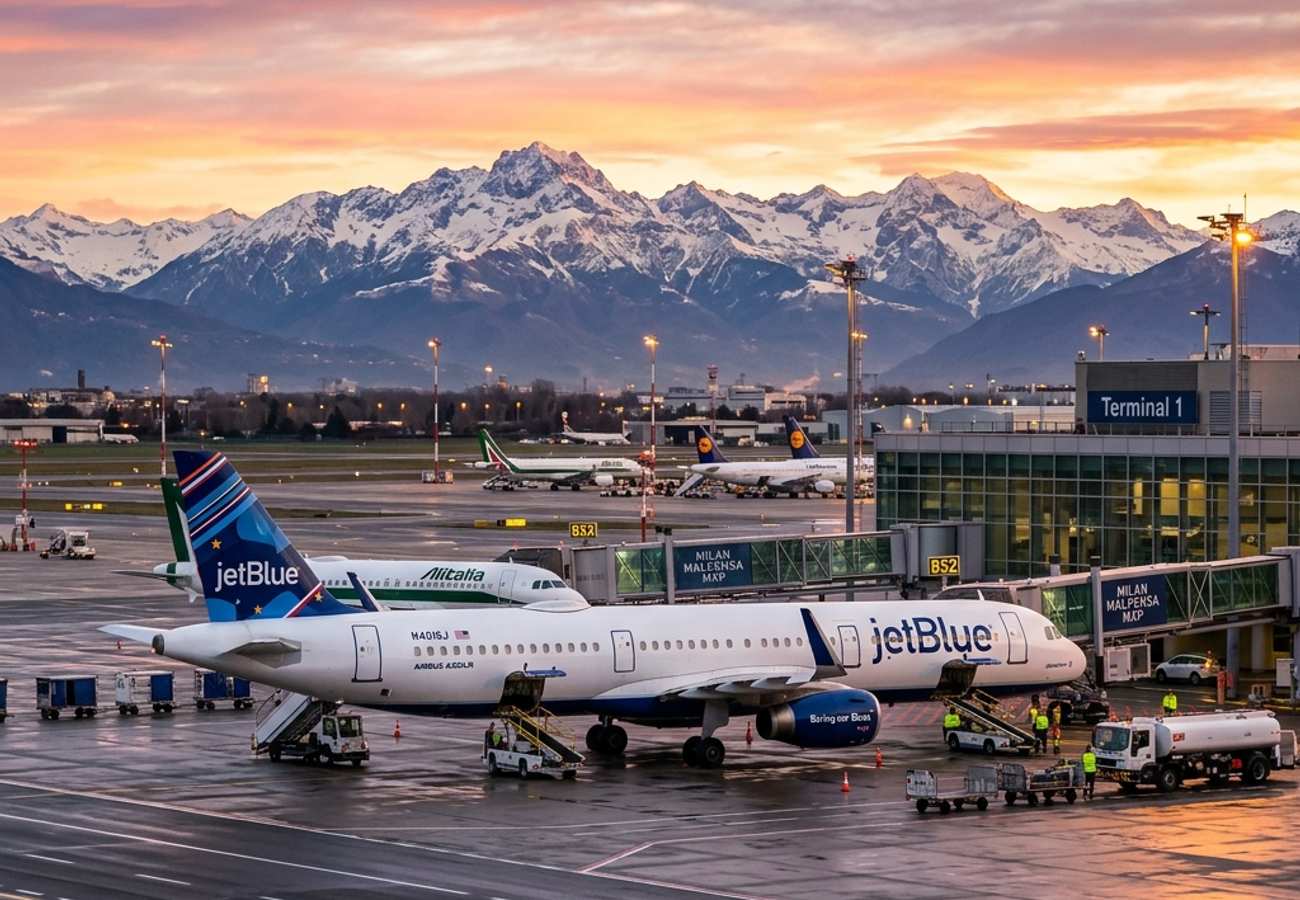 JetBlue Disrupts Transatlantic Market with New Daily Nonstop Boston to Milan Service: Introductory $399 Fares