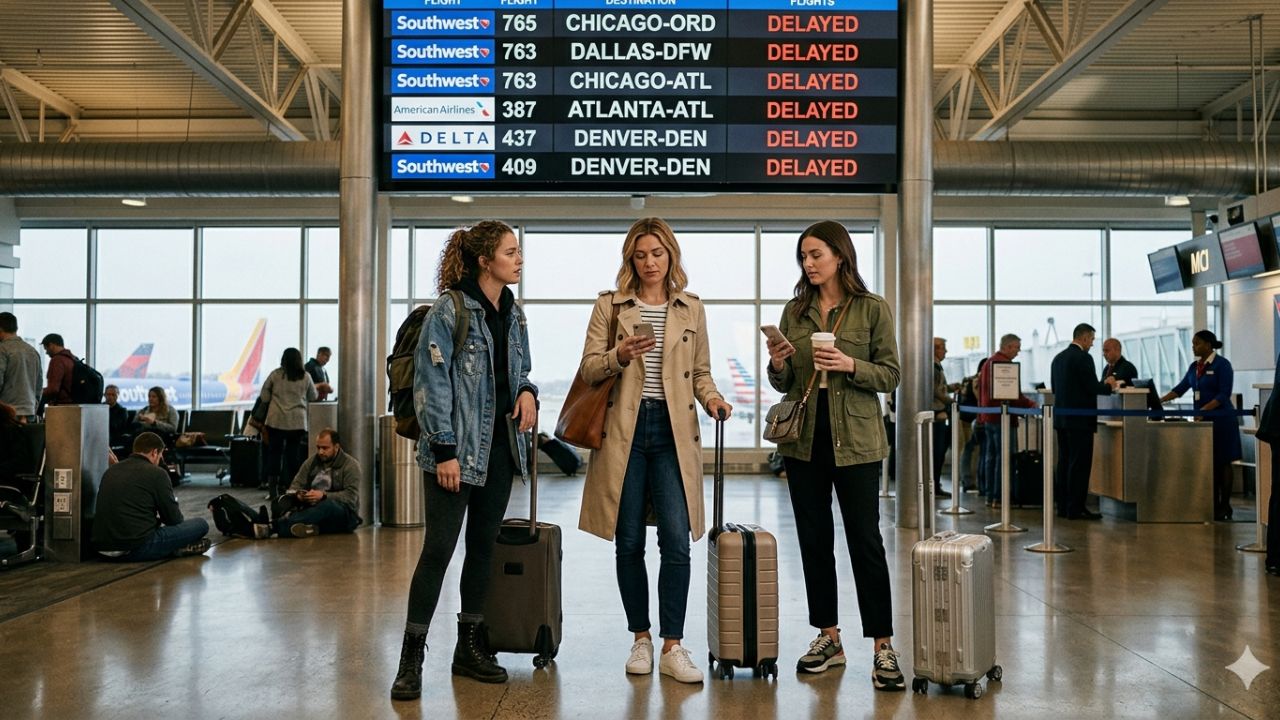 Kansas City International Airport Hit by 25 Flight Delays to Chicago, Denver, and Atlanta: Southwest, American, and Delta Air Lines Struggle with Airspace Squeezes and Security Postures
