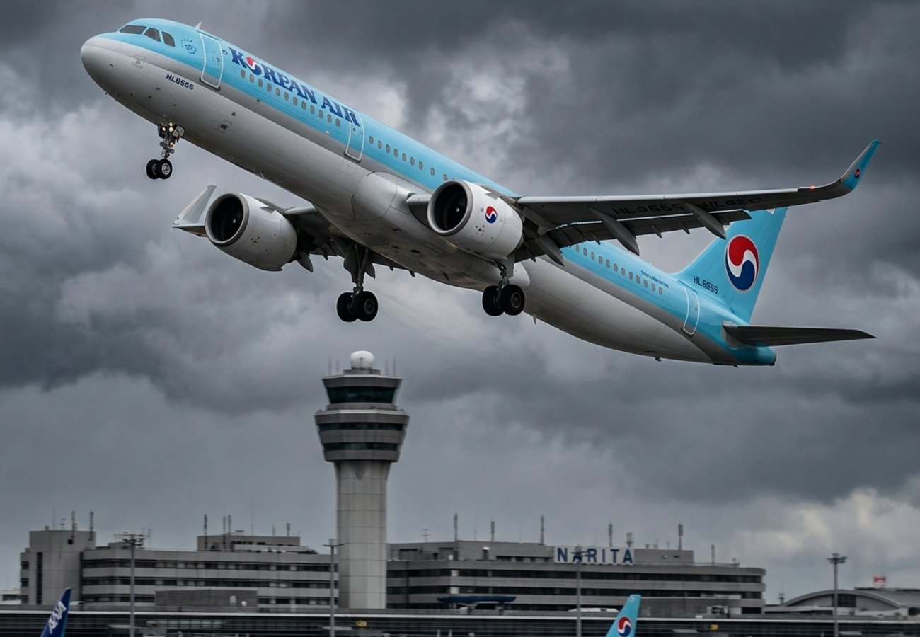 Korean Air Pilots Execute Heroic Aborted Landing at Tokyo Narita as Severe Crosswinds Destabilize Airbus A321neo