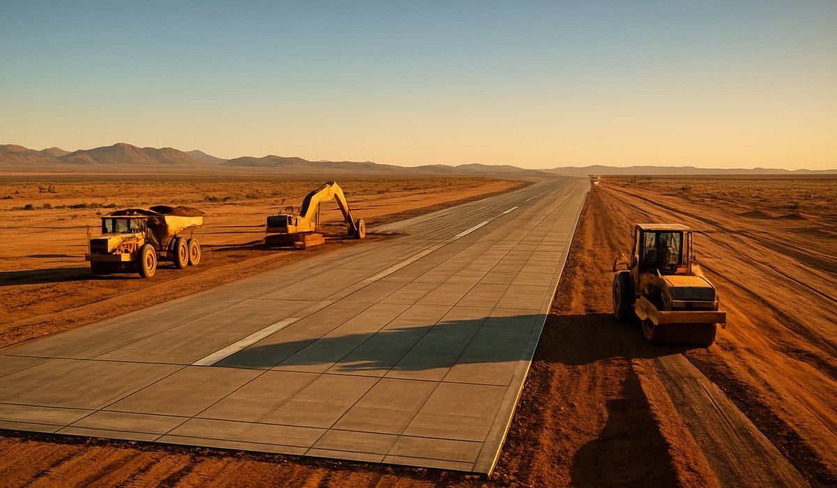 Kota-Bundi greenfield airport under construction in Rajasthan, 2026