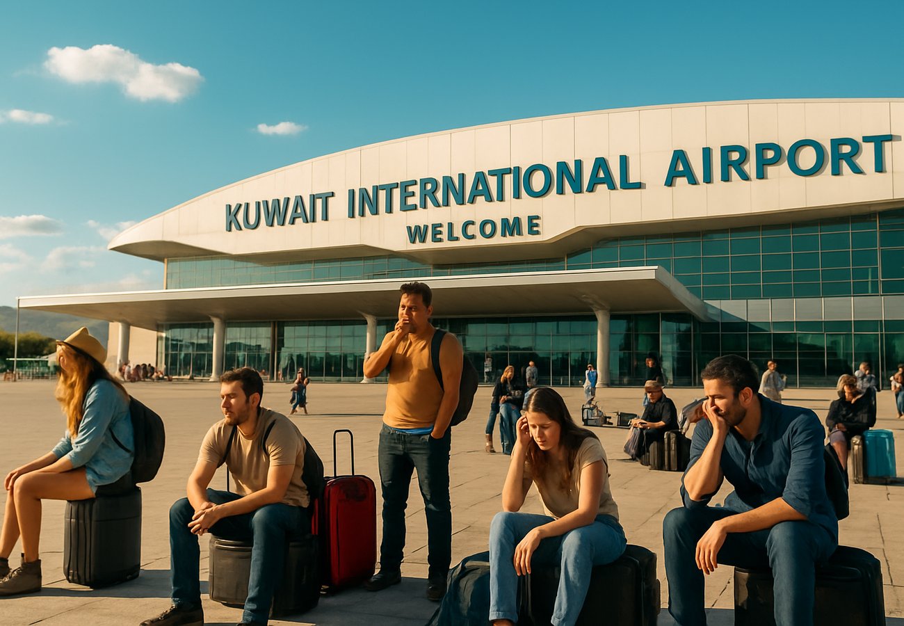 Travelers Left Stranded at Kuwait International as Kuwait Airways and Gulf Air Cancel 13 Flights