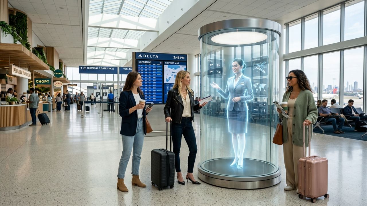 LaGuardia Airport Deploys 'Bridget' AI Hologram to Combat Travel Chaos and Guide Passengers Through Severe Airport Disruptions