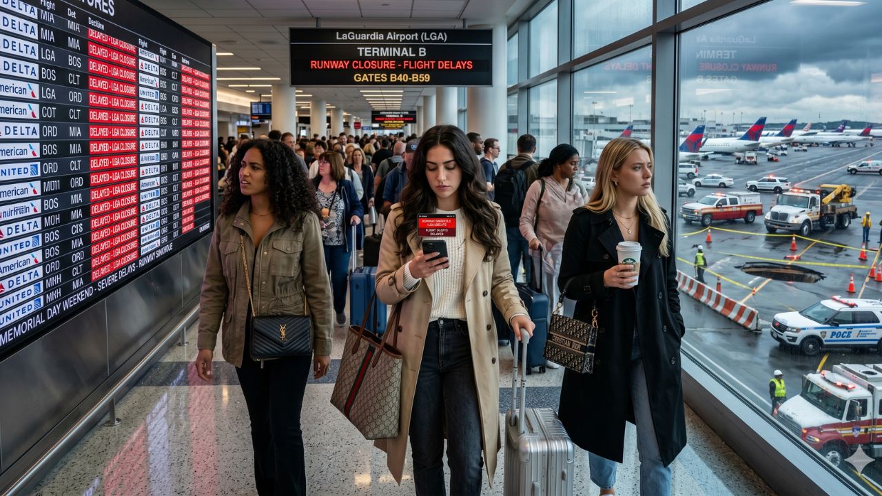 LaGuardia Airport Sinkhole Runway Closure Triggers Massive Flight Cancellations, Airport Disruptions, and Memorial Day Holiday Travel Chaos Across New York, Chicago, Atlanta, and Miami: New Airline News and Aviation Updates