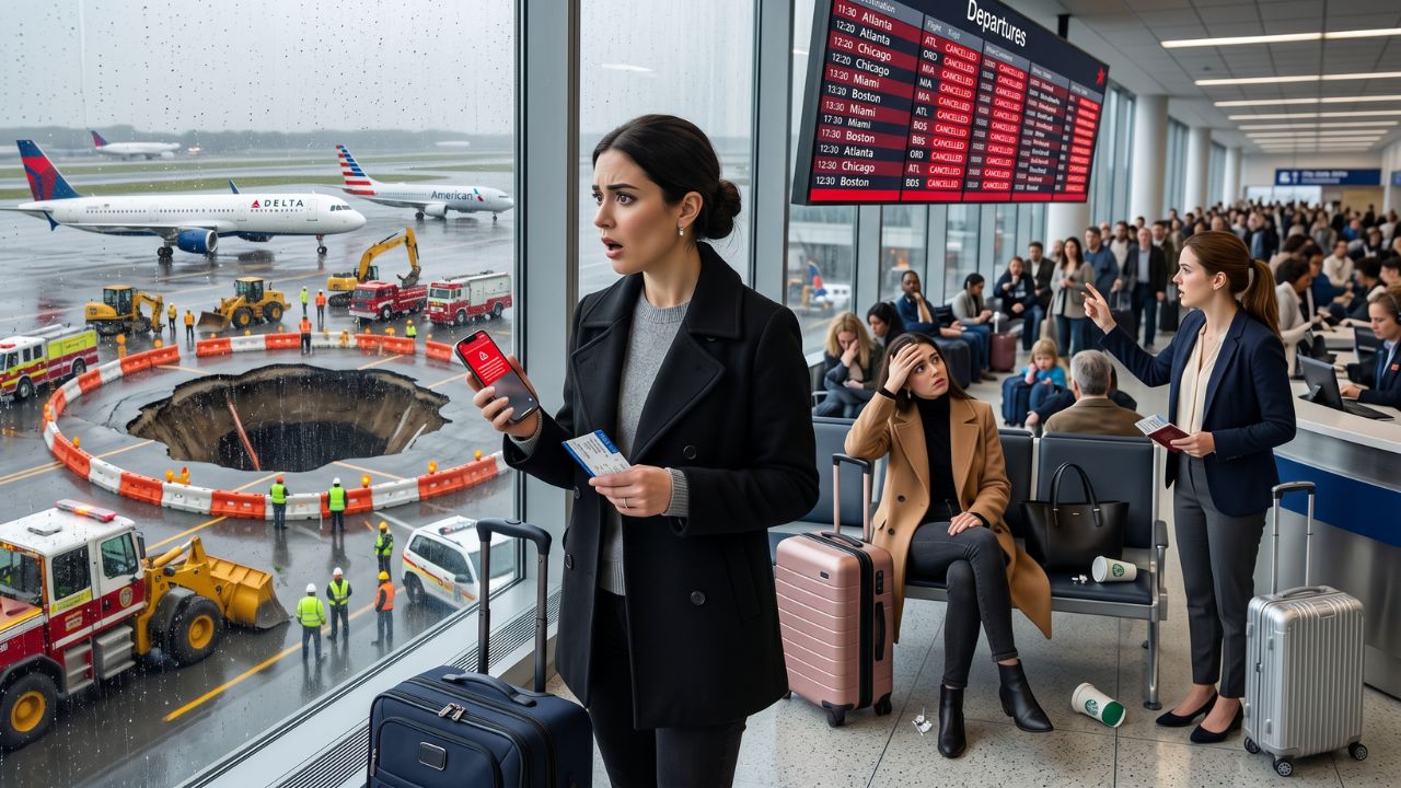 LaGuardia Airport Sinkhole Shuts Down Runway 4/22, Triggering Hundreds of Flight Cancellations and Massive Delays Across New York, Chicago, Atlanta and Dallas on May 21, 2026