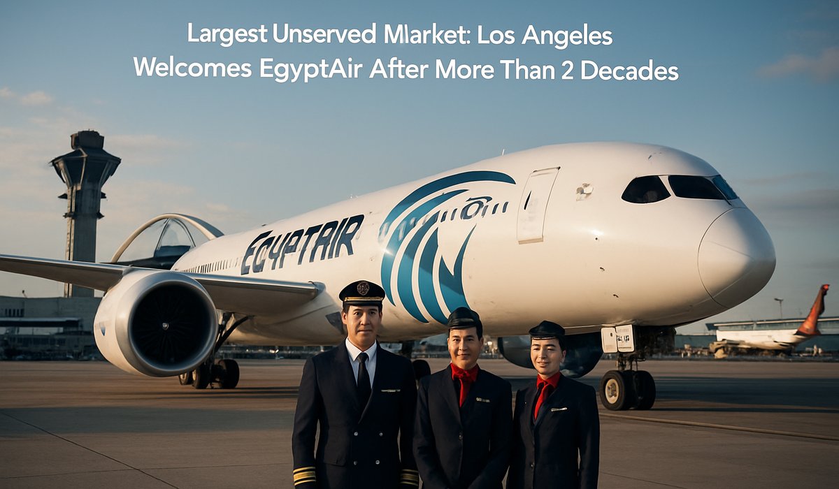 EgyptAir Breaks 20-Year Absence with Major Transatlantic Expansion to Los Angeles