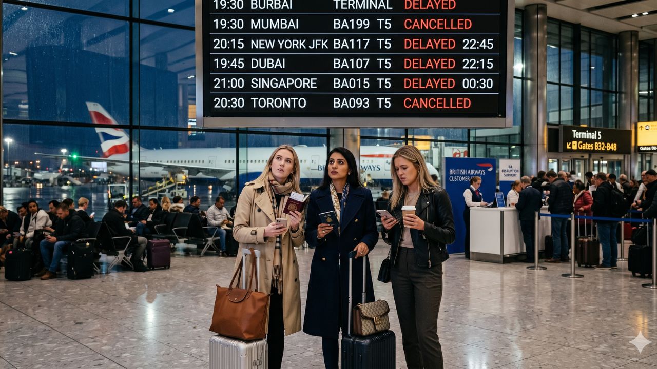 London Heathrow Plunges into Travel Chaos as 199 Delays and 13 Cancellations Severely Disrupt British Airways Flights to Mumbai, New York, and Dubai: Latest Airline News