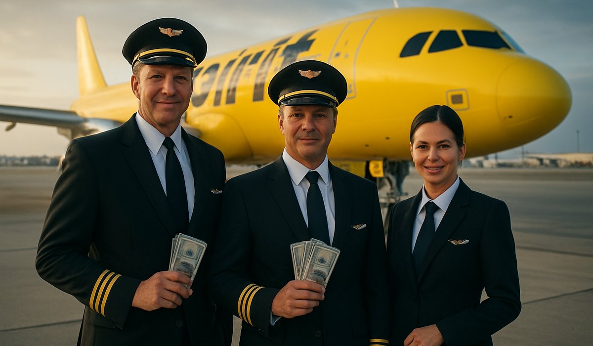 Spirit Airlines' Grounded Pilots Find Work Ferrying Defunct Carrier's Fleet to Desert Boneyards