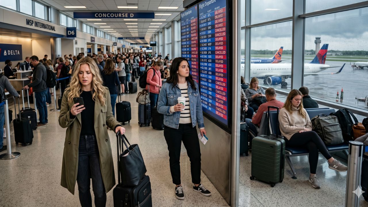 Minneapolis/St Paul International Airport Faces Severe Travel Chaos as 116 Flight Delays and 1 Cancellation Disrupt Delta, Sun Country, and United Airlines Services Across Chicago, Los Angeles, Atlanta, New York, and Denver: New Airline News and Aviation Updates