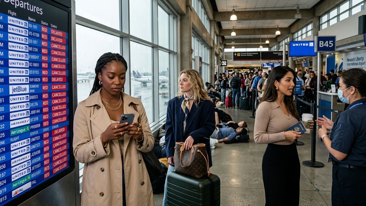 Newark Liberty International Airport Faces Severe Travel Chaos as United, Delta, PAL, and JetBlue Suffer 5 Flight Cancellations and 114 Flight Delays: New Aviation Updates