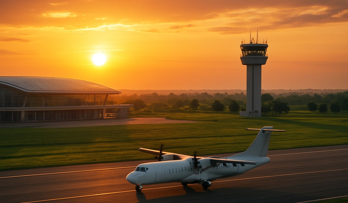 Parliamentary panel chairman discussing Bihar airport expansion with aviation minister, 2026