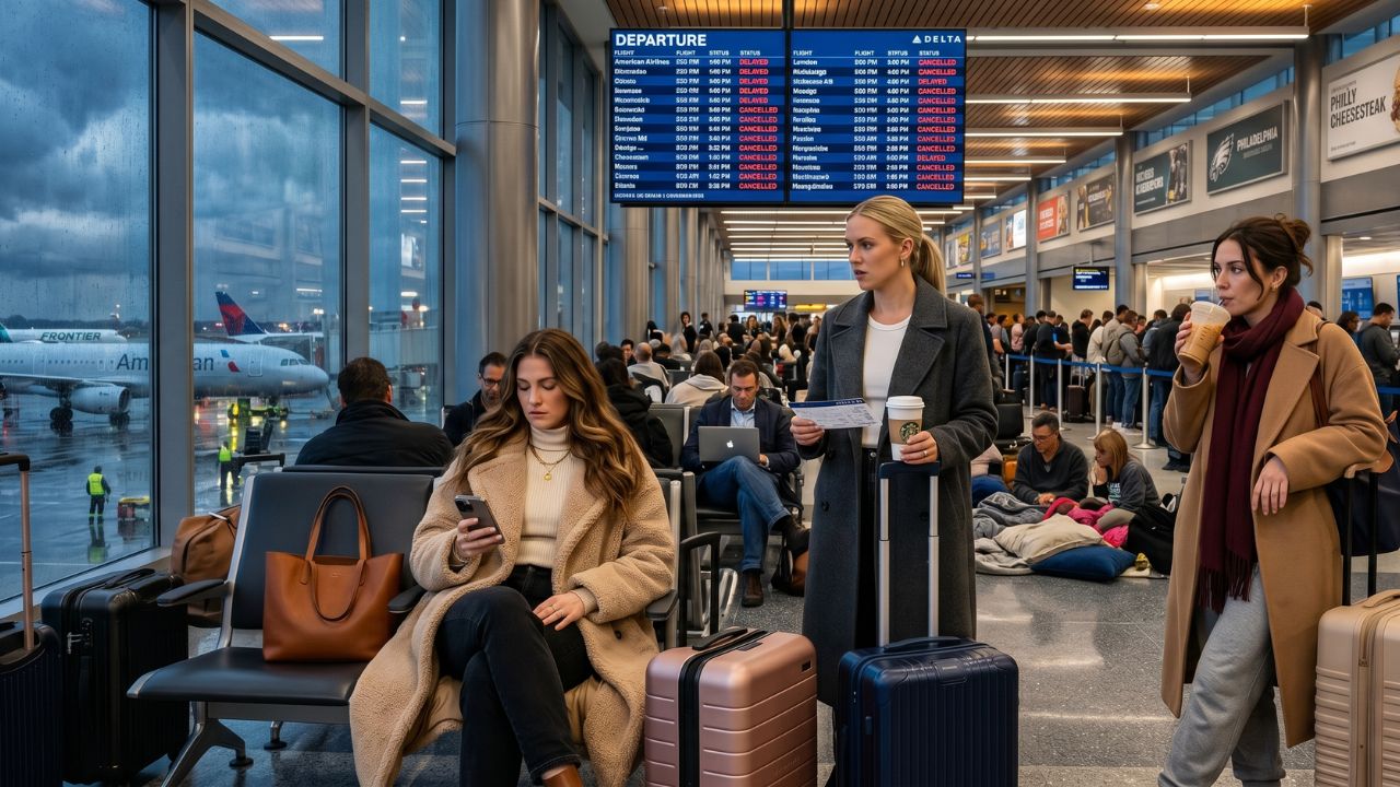 Philadelphia Flight Cancellations Trigger US Travel Chaos as American and Delta Suffer 255 Delays: Latest Airline News