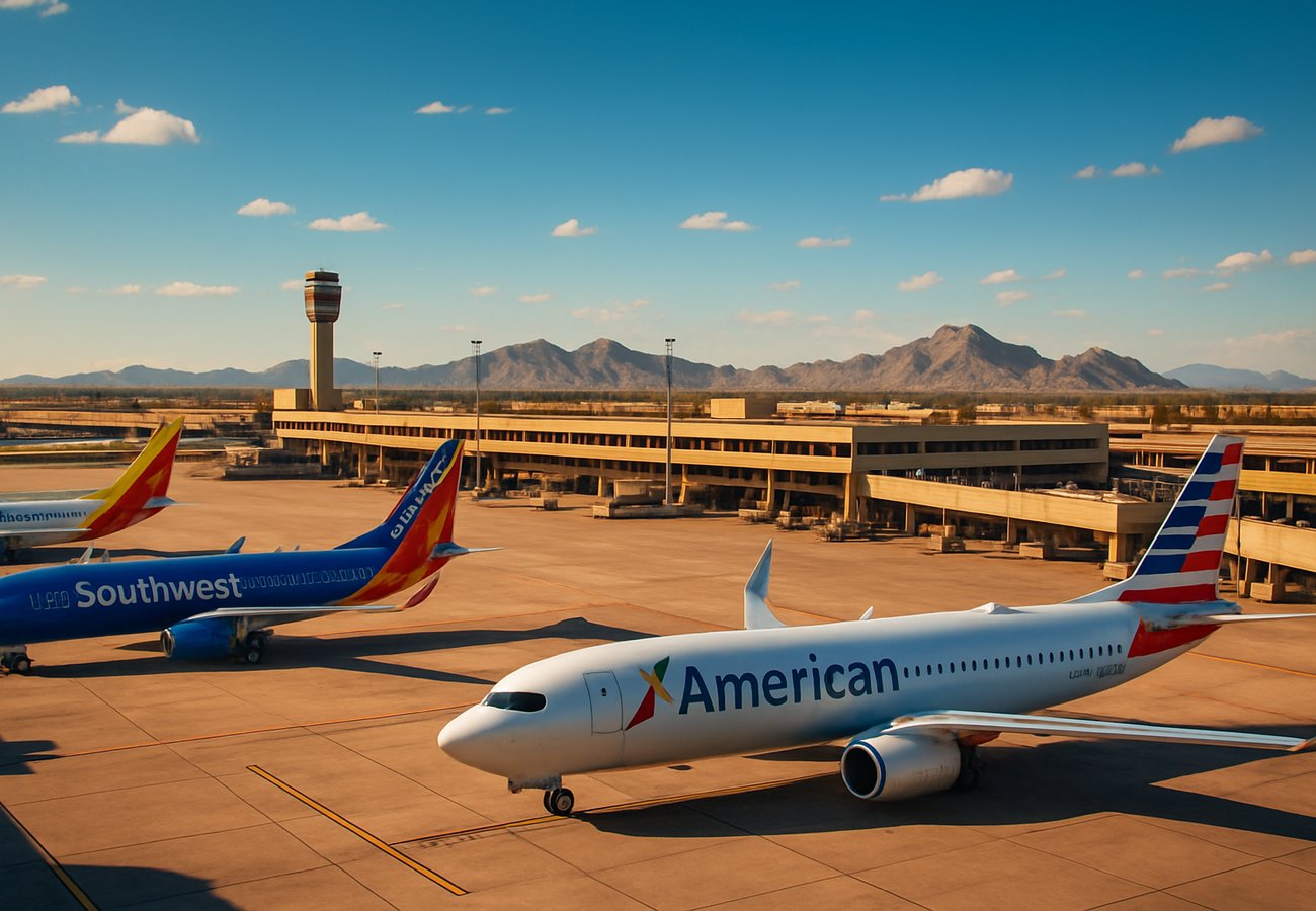 Phoenix Sky Harbor Airport: 243 Delays and 2 Cancellations Paralyze American, Southwest, Delta and United