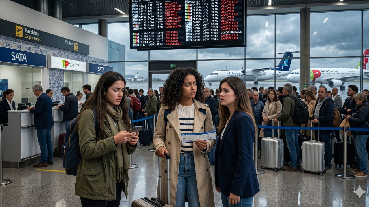 Travel Chaos at Ponta Delgada Airport: SATA Air Açores and TAP Air Portugal Hit by 30 Flight Disruptions and Cancellations in Portugal
