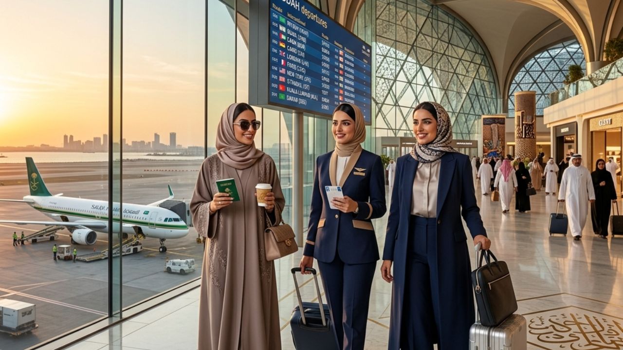 A highly advanced Saudia Airbus A321neo aircraft gleaming on the tarmac at King Abdulaziz International Airport in Jeddah, representing the absolute pinnacle of operational reliability against global travel chaos