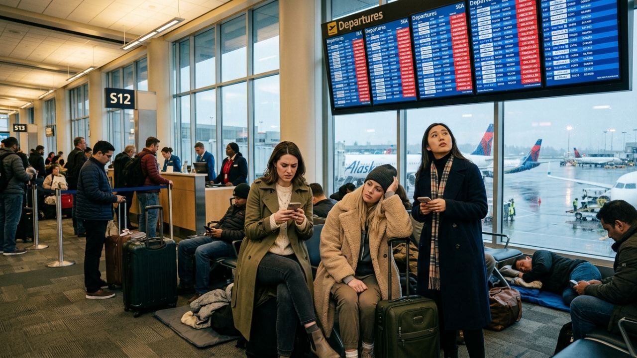 Alaska Airlines, Delta, and SkyWest Ground Flights Triggering Widespread Seattle-Tacoma Flight Delays and Cancellations Across SEA, San Francisco, Chicago, and Dublin: New Aviation Updates