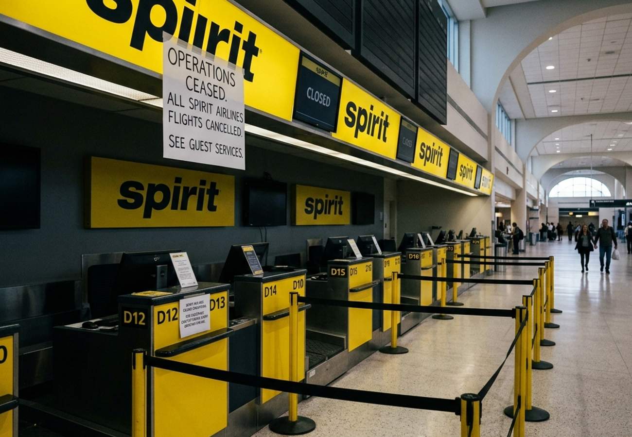 Spirit Airlines Shuts Down: US Government and Major Carriers Step In with Emergency Rescue Fares