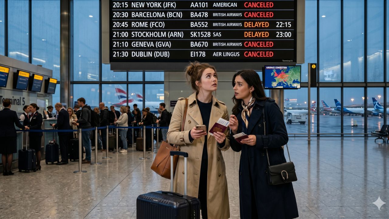 Massive UK Travel Chaos: Heathrow and Gatwick Collapse as British Airways, United, and JetBlue Suffer 19 Cancellations to USA and Europe: Latest Airline News