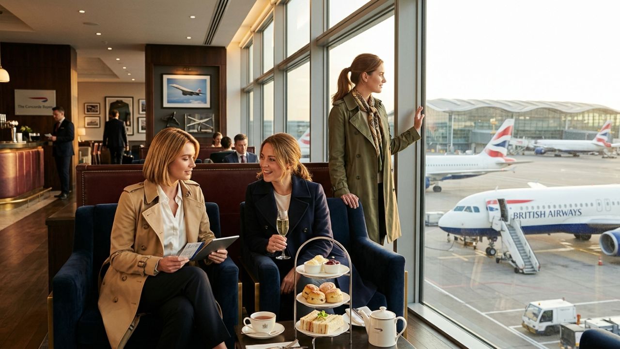 A highly chaotic scene at London Heathrow Airport showing massive crowds of desperate passengers stranded by severe flight cancellations and cascading delays across the UK aviation network