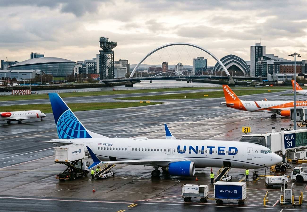 United Airlines Restores Scotland’s Only Nonstop US Link with Historic Newark to Glasgow Service: Boeing 737 MAX UK Debut