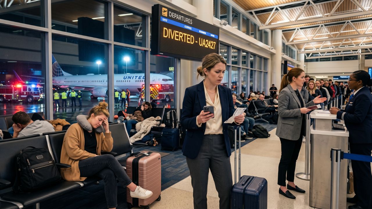 United Airlines Boeing 737-900 Flight UA 776 Diverted From Newark to Richmond International Airport After Orlando Departure, Passengers Face Three-Hour Delay and Emergency Landing on May 21, 2026