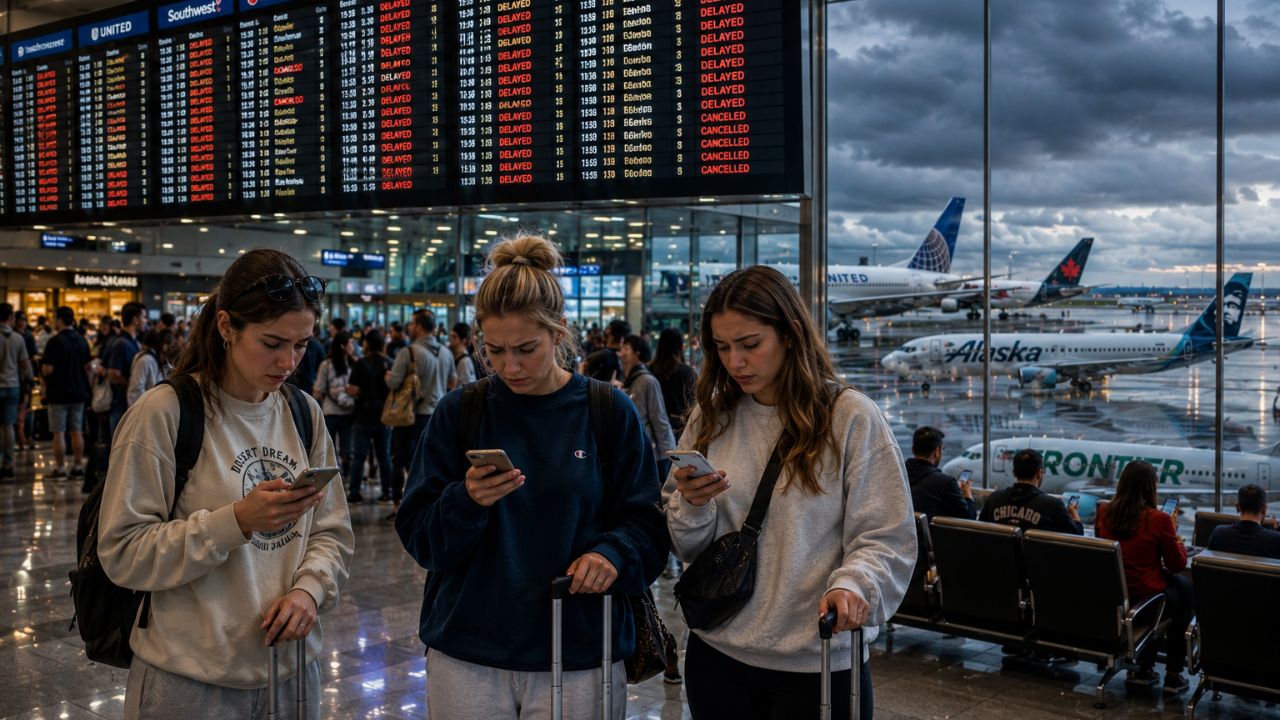 United States Air Travel Chaos: 3,876 Delays and 105 Flight Cancellations Hit United, Delta, and Southwest Amid Massive Airport Disruptions in Seattle, Boston, and New York