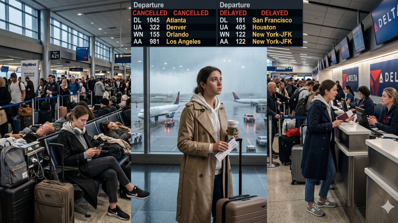 Nationwide Travel Chaos: Delta, Southwest, and Regional Carriers Disrupt 3,743 Flights Across the USA