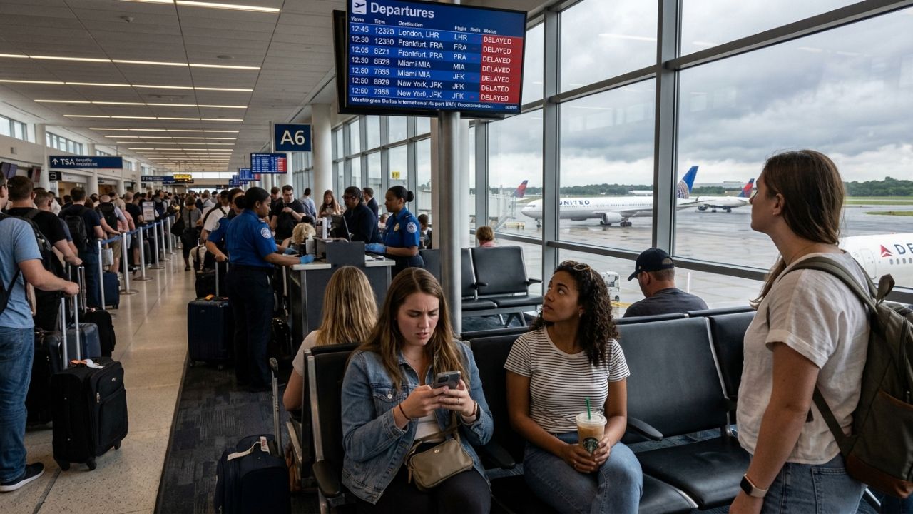 Washington Dulles Airport Faces Severe Travel Chaos as FAA Reports 44 Flight Delays on Key Routes to London, Frankfurt, Miami, New York, and Chicago: New Aviation Updates
