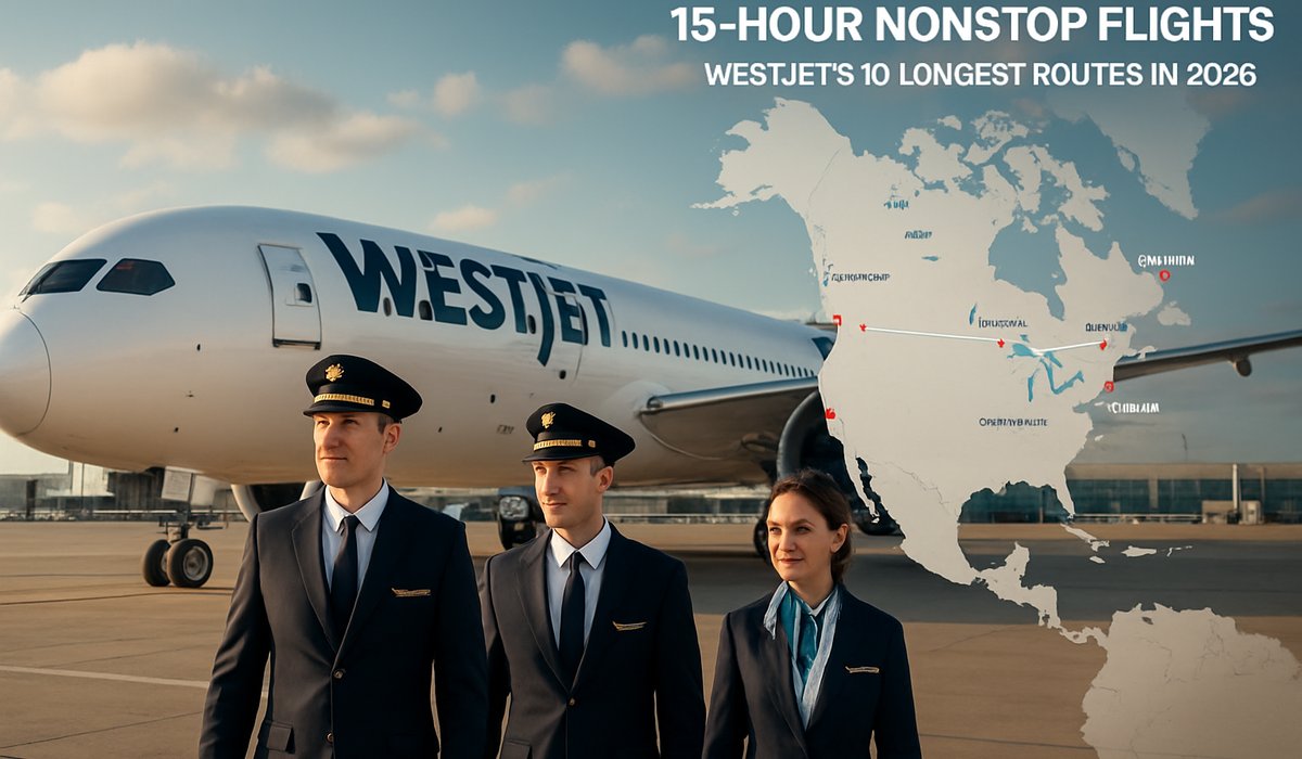 WestJet Expands Ultra-Long-Haul Network: Carrier Launches 15-Hour Nonstop Routes Across Four Continents in 2026