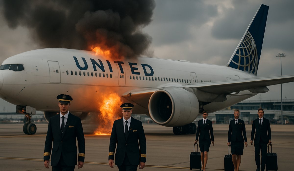 United Airlines Boeing 777 Returns to Houston After Engine Fire Mid-Flight