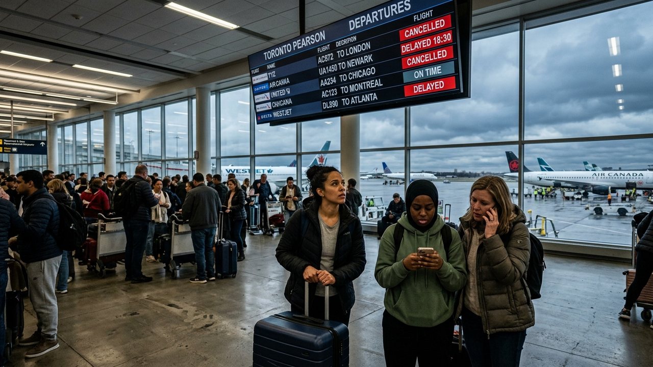 Travelers Impacted at Toronto Pearson International Airport as Air Canada, Jazz, KLM and Other Airlines Ground 11 Flights with Numerous Delays, Disrupting Major Routes to Dublin, Denver, Gatwick, Charleston, Cincinnati and Beyond