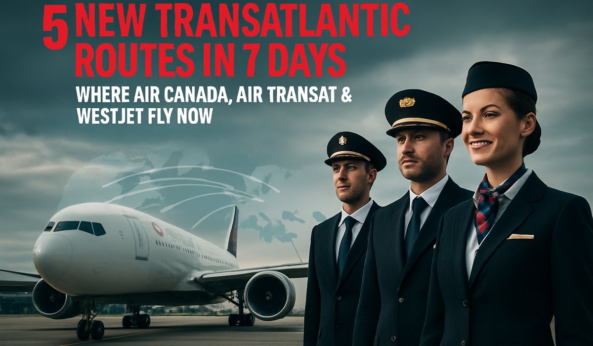 Canadian Airlines Launch Five Transatlantic Routes in Historic Week: Air Canada, Air Transat, and WestJet Expand European Network