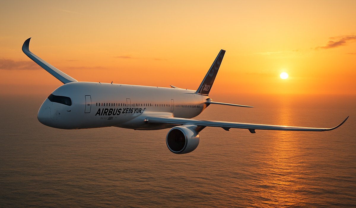 Air Canada Airbus A350-1000 aircraft in hangar, Melbourne runway in background, 2026