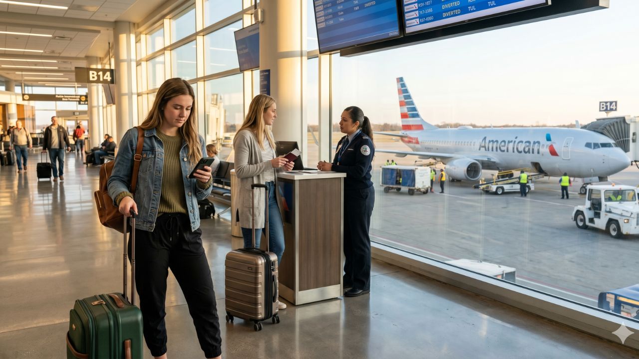 Mid-Air Emergency Triggers Travel Chaos: American Airlines Flight AA2211 Abruptly Diverts to Tulsa, Stranding Dallas-Bound Passengers