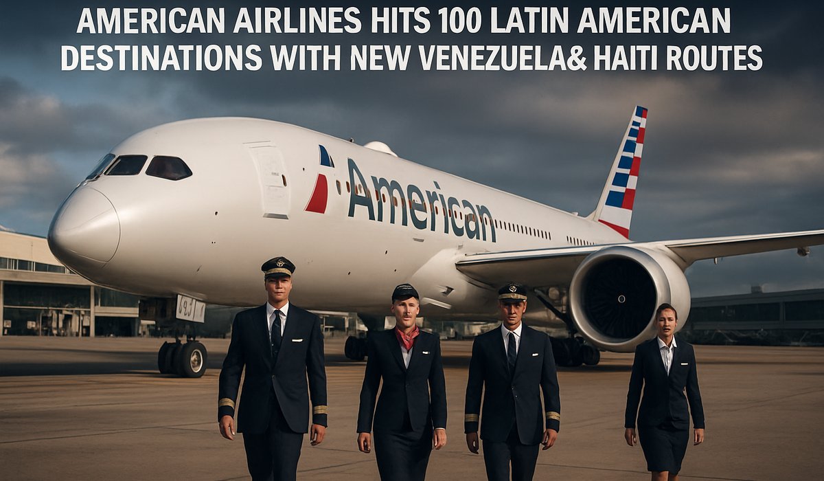 American Airlines Reaches Historic 100-Destination Milestone in Latin America With Venezuela and Haiti Expansion